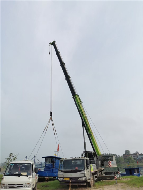 峨山桥梁建设吊装案例